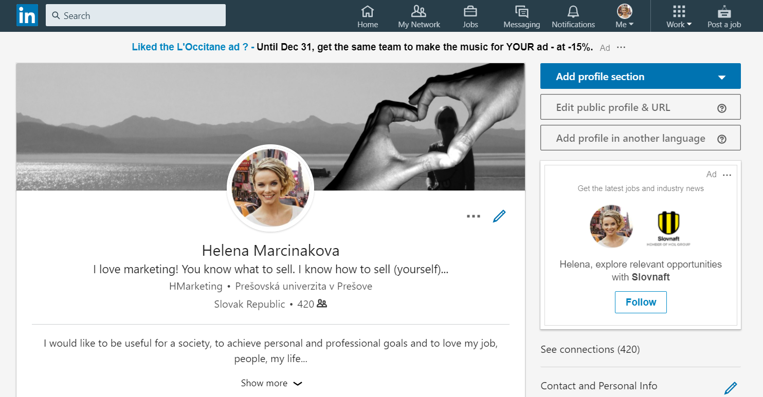 LinkedIn_Helena Marcinakova